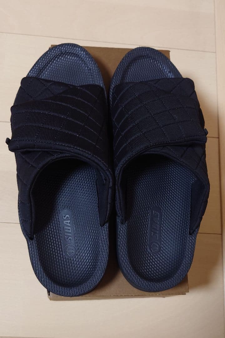 SIDASシダス　ウチッパ　ブラック黒　サンダルＬ（27.0〜28.5cm）