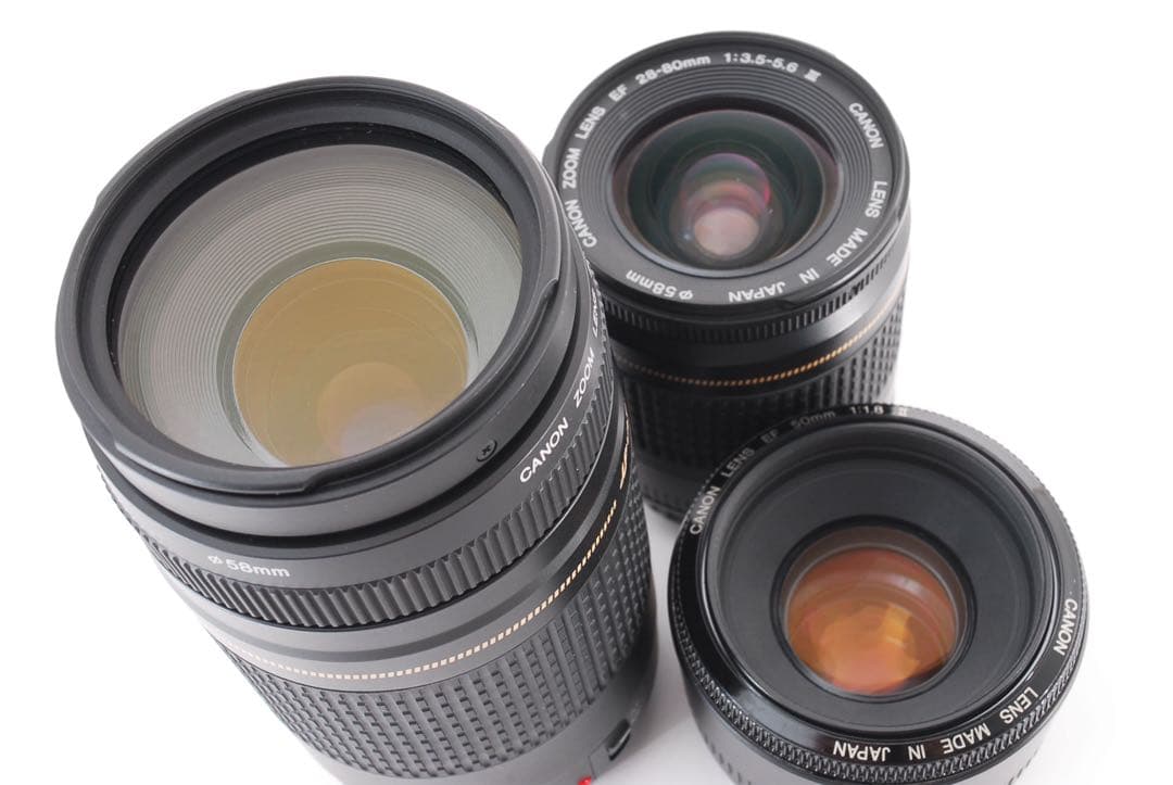 保証付き　Canon EOS 5D Mark IV標準&望遠&単焦点レンズセット