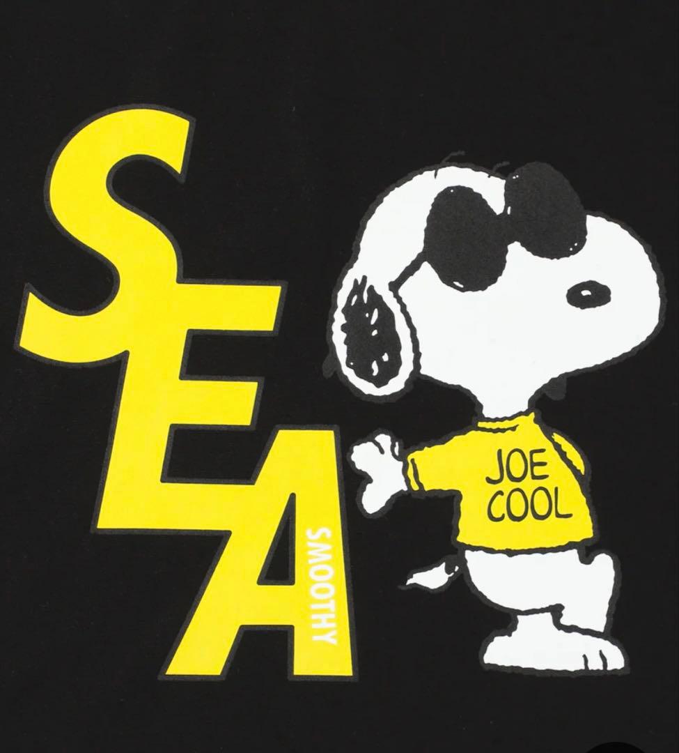 SMOOTHY x WDS Snoopy Crewneck Sweat ブラック