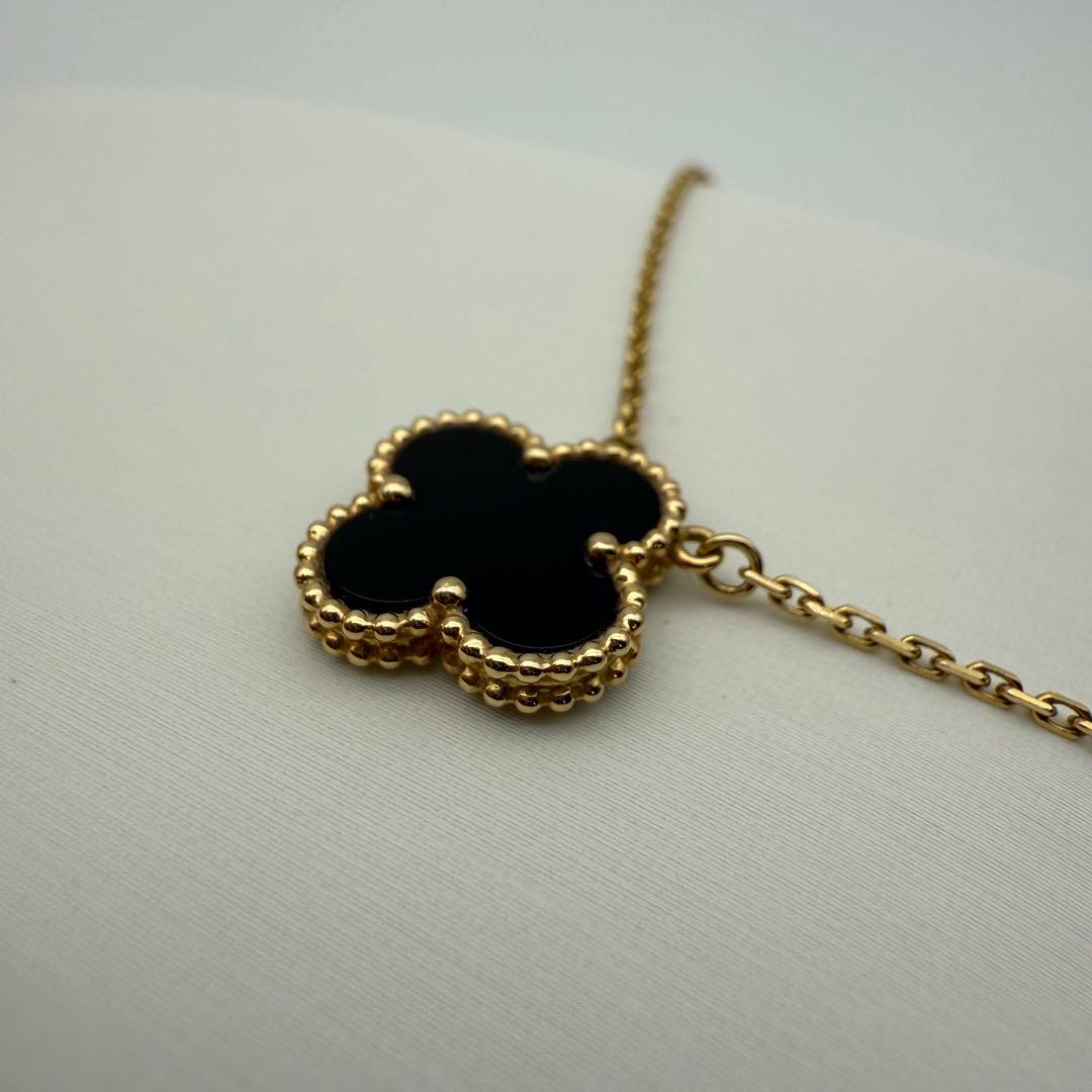 ヴァンクリ ヴィンテージアルハンブラ オニキス ネックレス ブランド