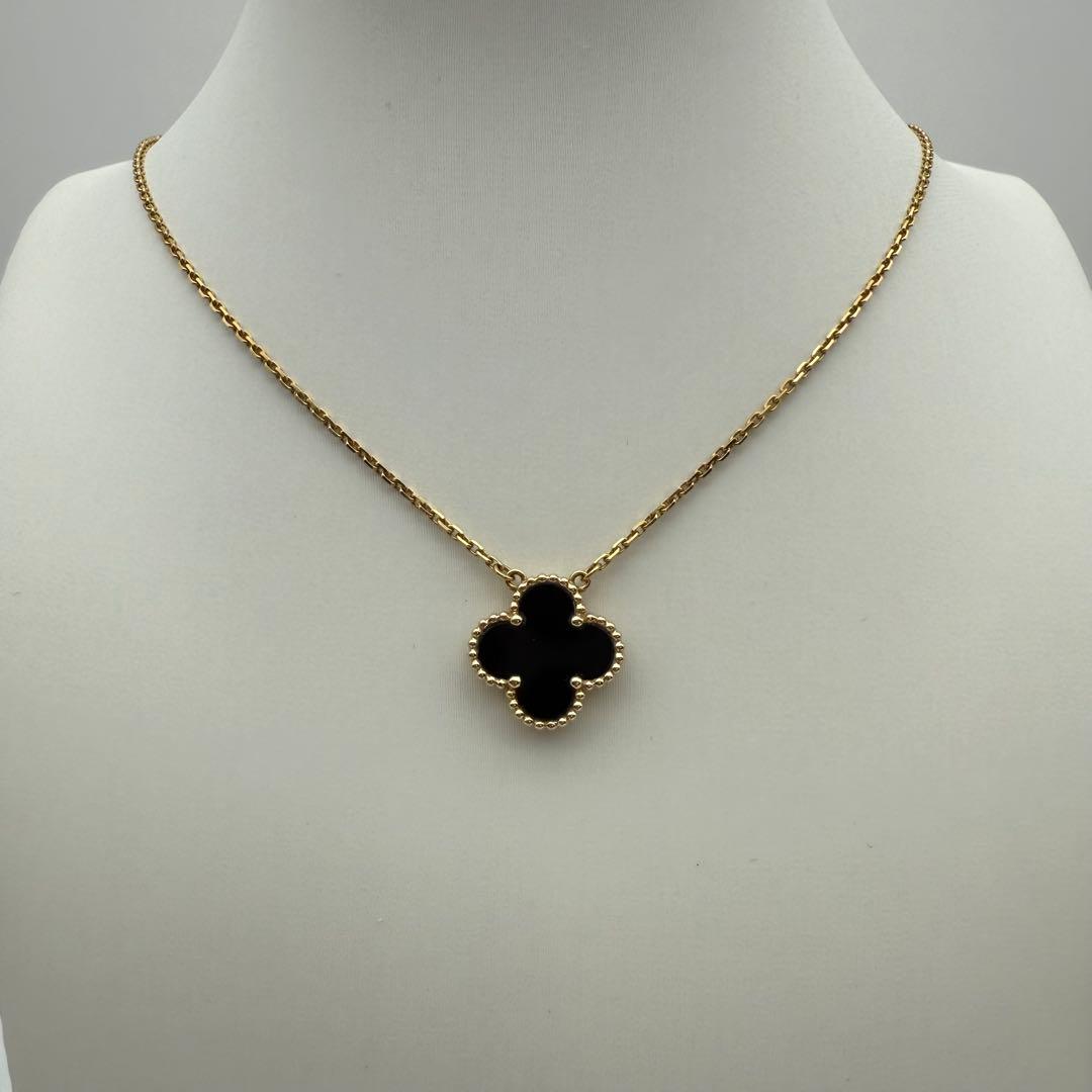 ヴァンクリ ヴィンテージアルハンブラ オニキス ネックレス ブランド