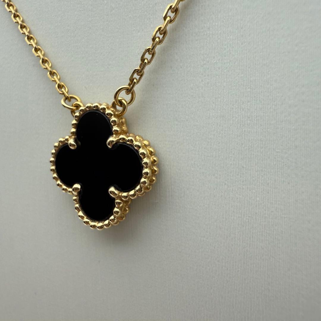 ヴァンクリ ヴィンテージアルハンブラ オニキス ネックレス ブランド