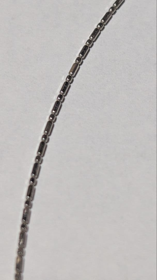 GSTV　K18WG　ショート&テーパーオメガネックレス（形状記憶）