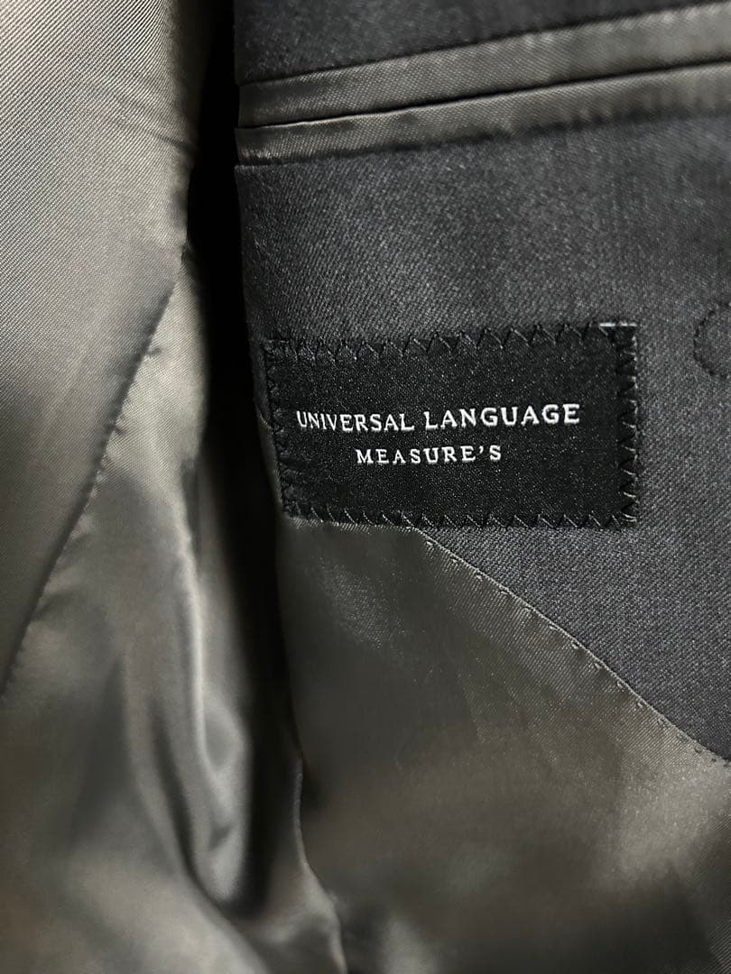ユニバーサルランゲージメジャーズ　 オーダーメイドスーツ チャコールグレー