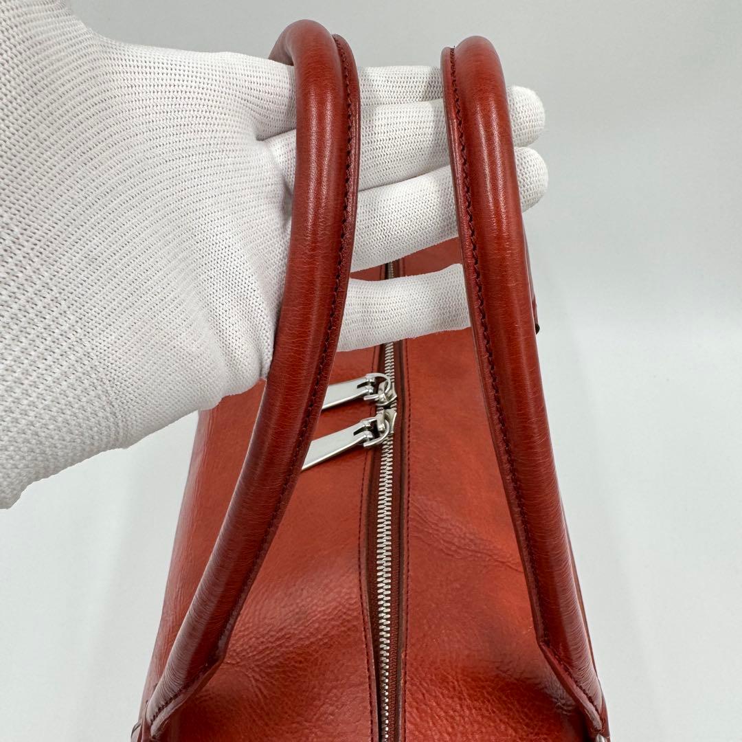 美品 アニアリ レザー ボストンバッグ アンティーク仕上げ W48 旅行 ゴルフ