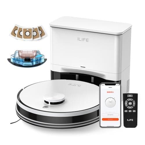 アイライフ(ILIFE) ロボット掃除機 高精度レーザー 自動ゴミ収集ステーシp
