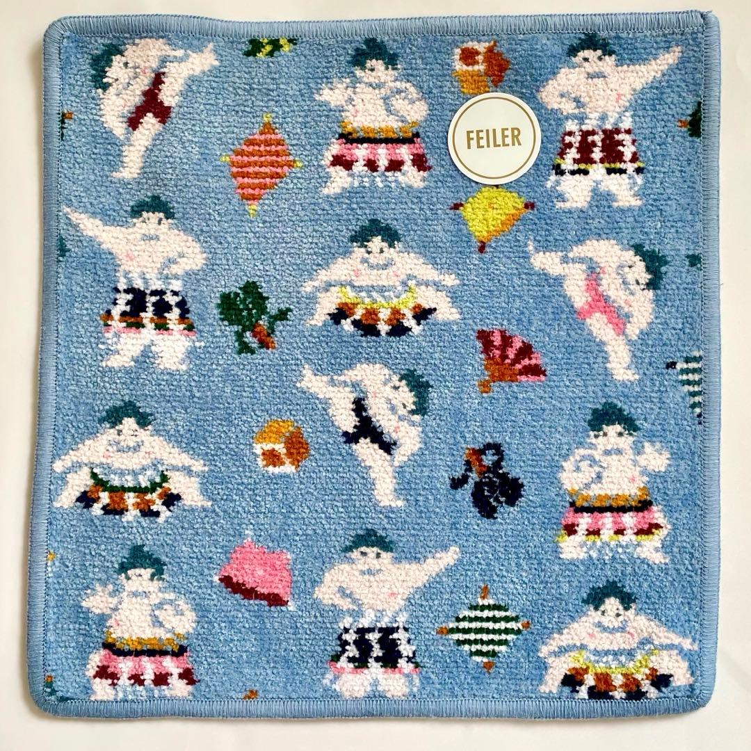 ラブラリー　ハンカチ３枚セット　ハッケヨイ　OHスシ　オムスビ　新品　フェイラー