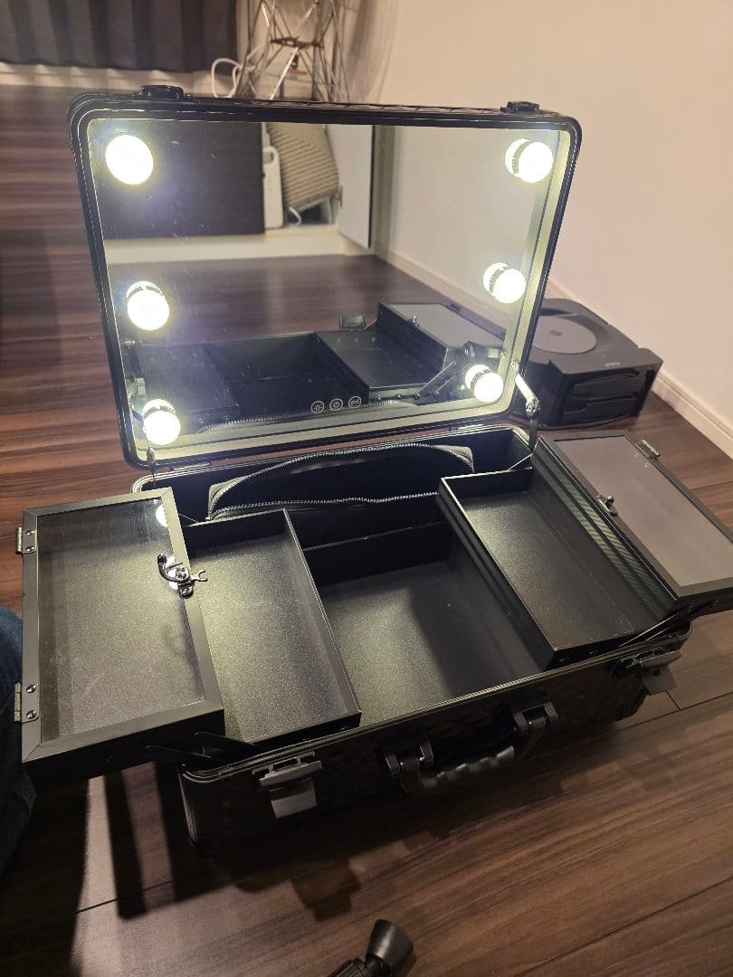 Francfranc ヴァリーズハリウッドボックス(大) LEDライト付き