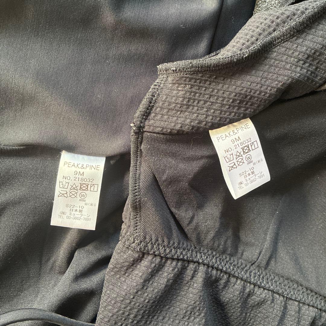 【美品】PEAK&PINE バックリボンパフスリーブワンピ見えビキニ 9M