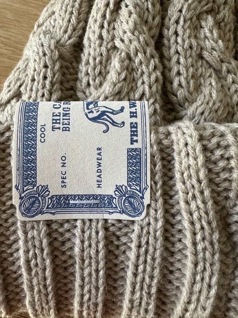 THE H.W. DOG&CO 　BIG CABLE KNIT　ケーブルニット