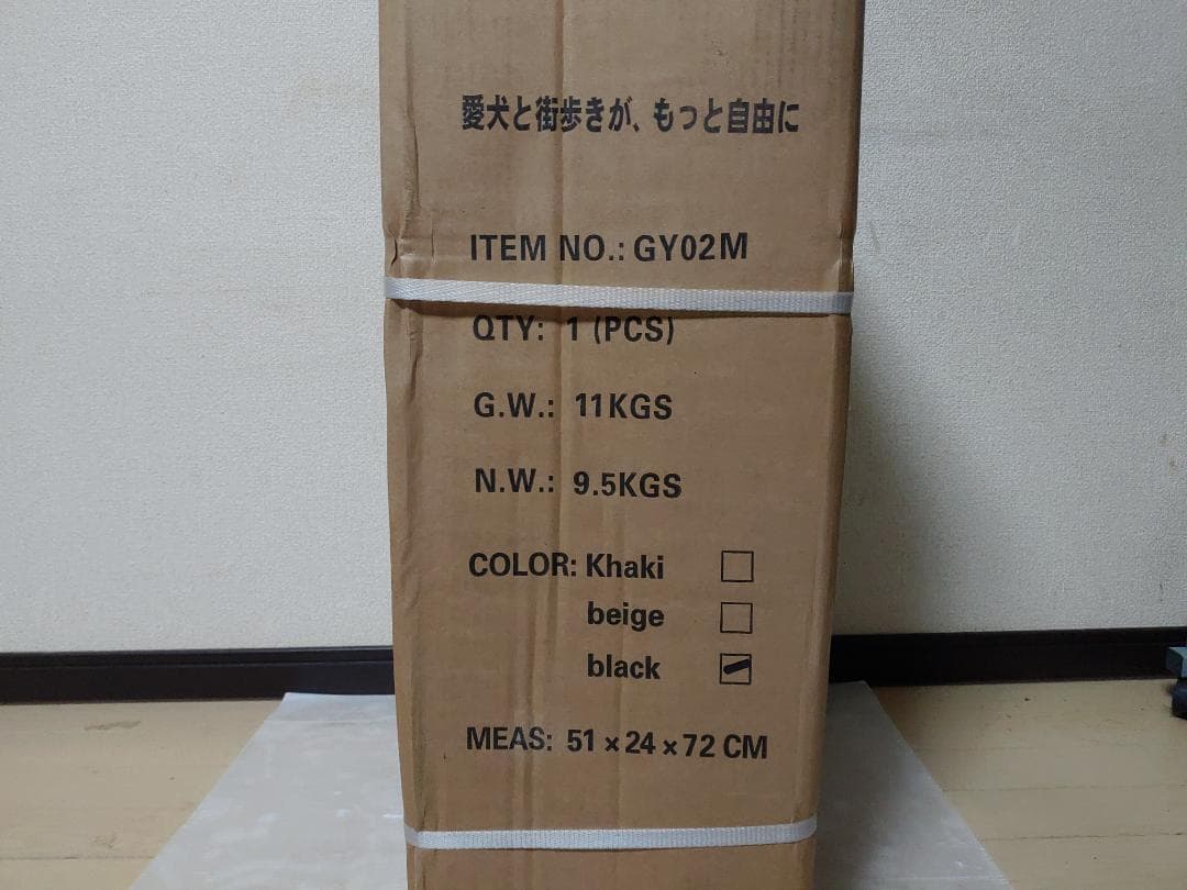 新品未使用/未開封 トトロボール 犬用ペットカート GY02M ブラック