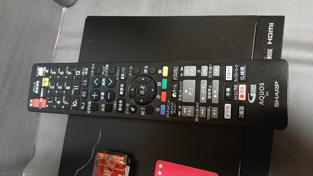 1TB シャープAQUOS BDレコーダー☆BD-NW1000☆純正リモコン付