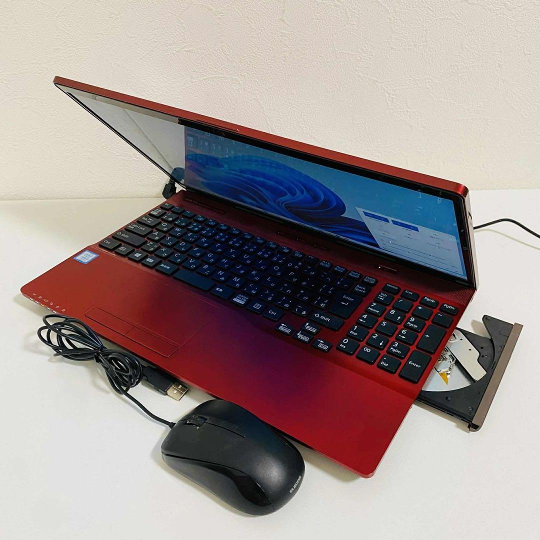 Y988 FujitsuノートパソコンSSD第7世代WEBカメラWindow11