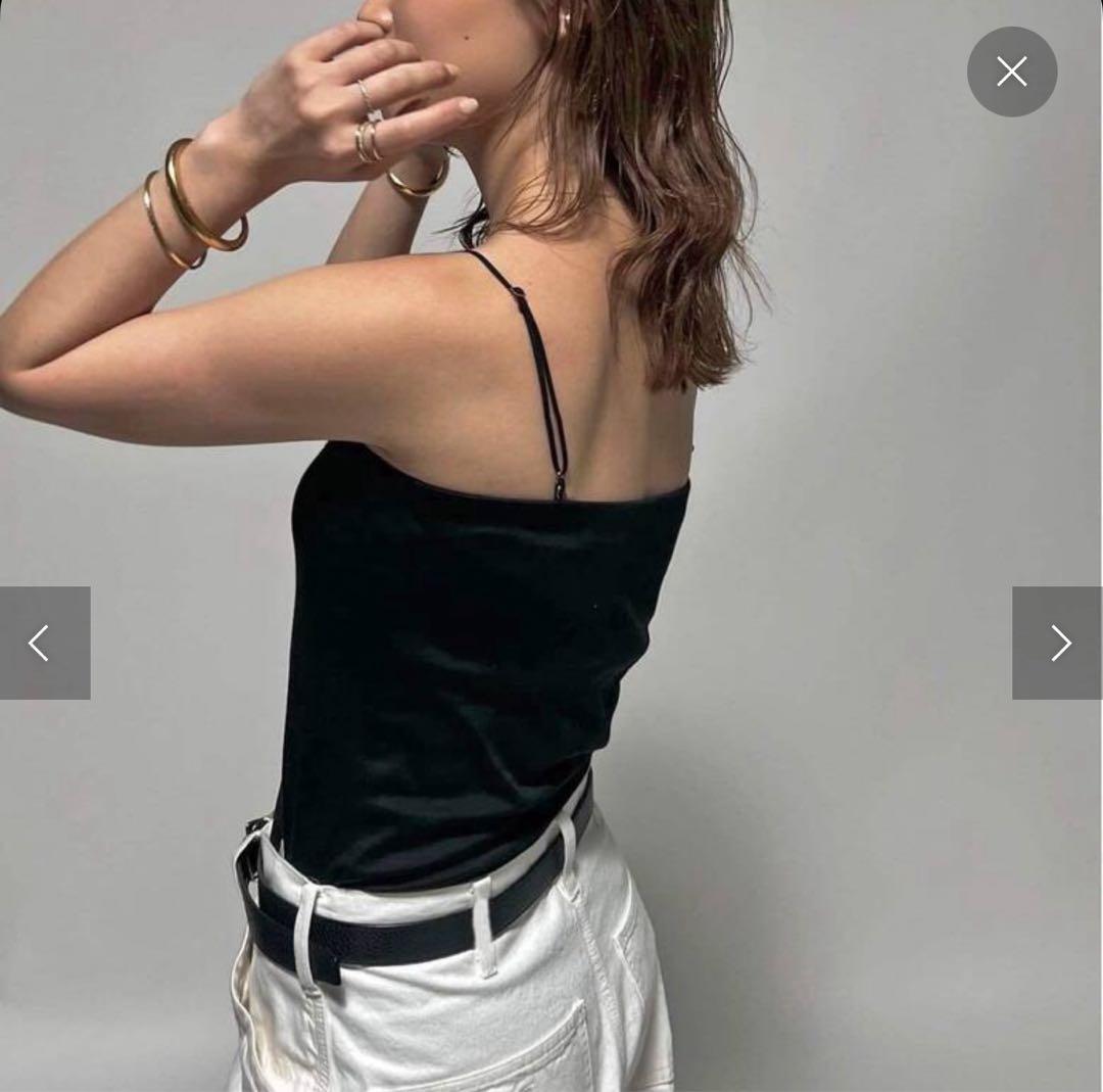 ドゥーズィエムクラス LALA VIE キャミソール 黒 M