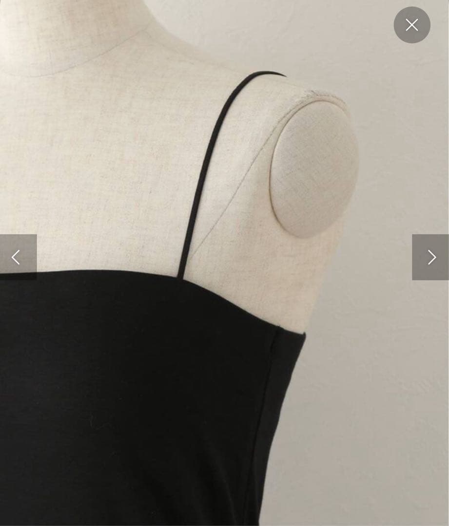 ドゥーズィエムクラス LALA VIE キャミソール 黒 M