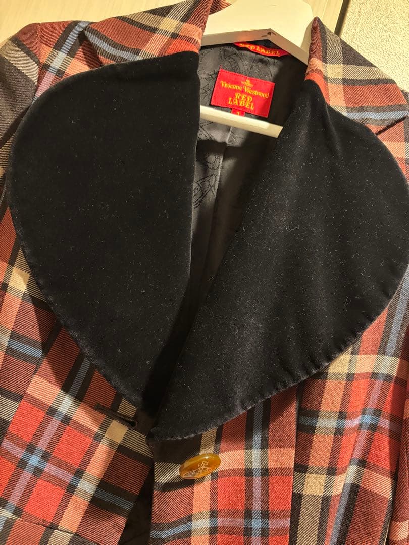 シ*」様 ヴィヴィアンウエストウッド ラブジャケット アウター チェック ピンク