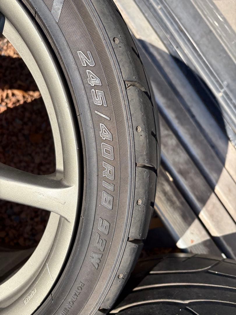 R34 GT-R純正ホイール　18インチ4本9j+30 タイヤホイール　美品