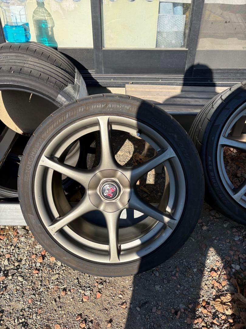 R34 GT-R純正ホイール　18インチ4本9j+30 タイヤホイール　美品