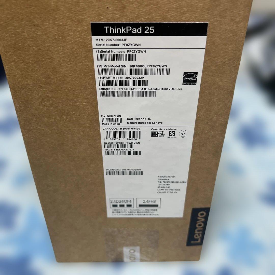 最終値下げ　未使用　Lenovo Thinkpad 25 二五周年限定品