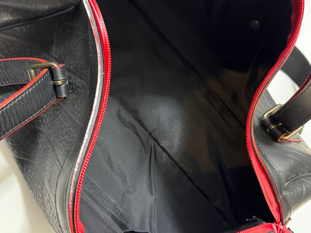 SEAL ボストンバッグ タイヤ レッド防水モデル おまけ ショルダーパッド