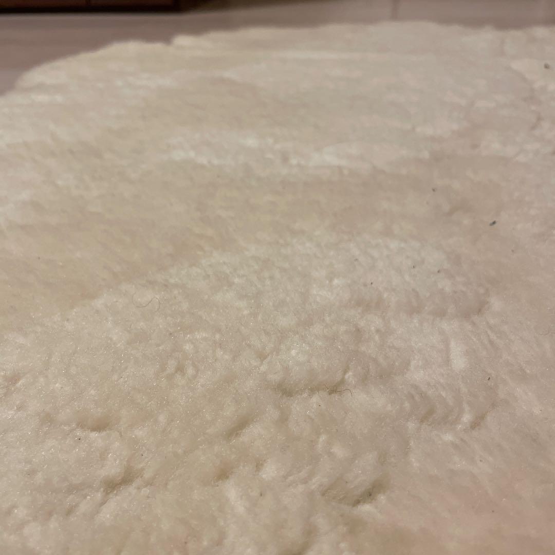 【高級】シープスキンラグ 羊毛5枚使用 ナチュラルカラー 200×118cm