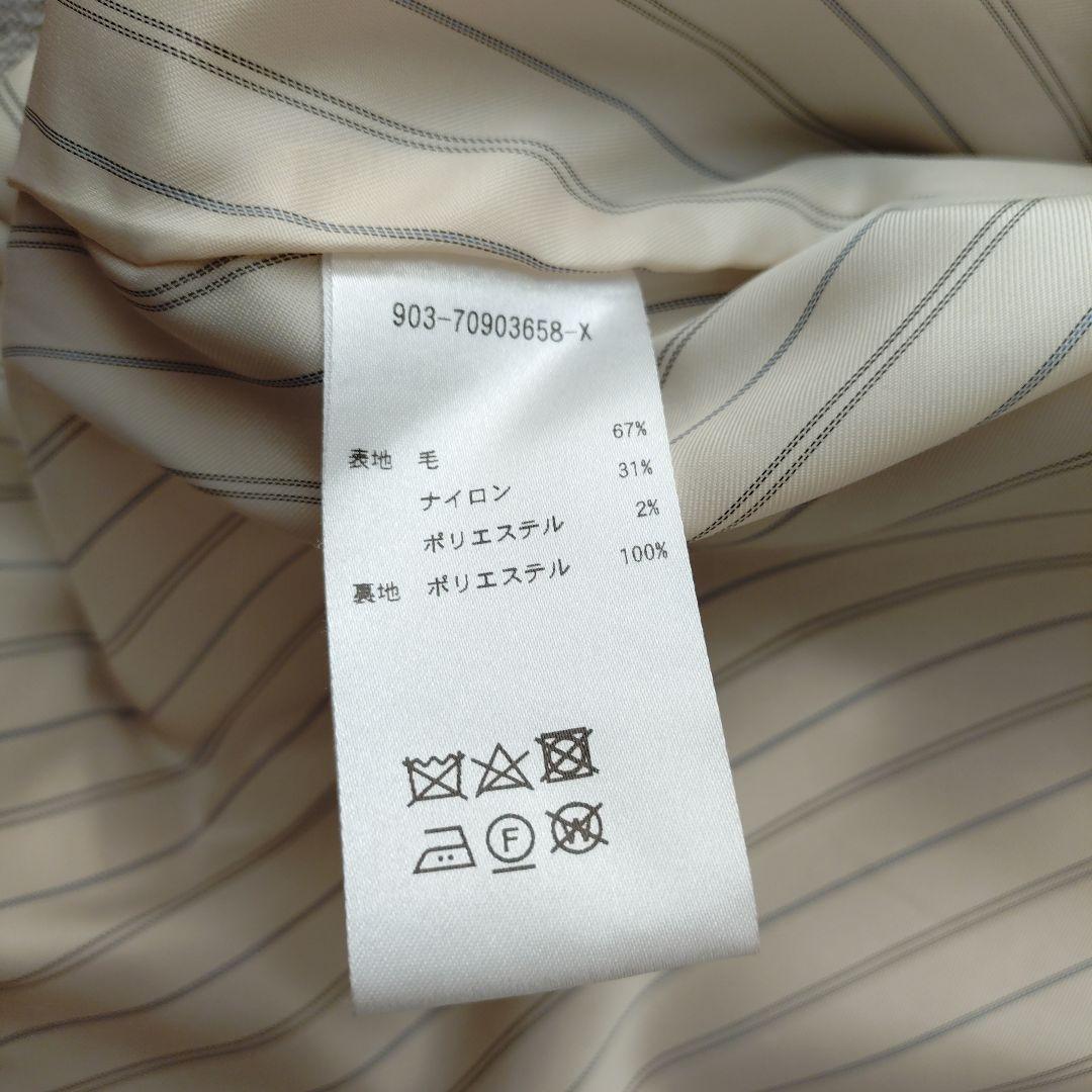 北欧暮らしの道具店柔らかシルエットのノーカラーコート