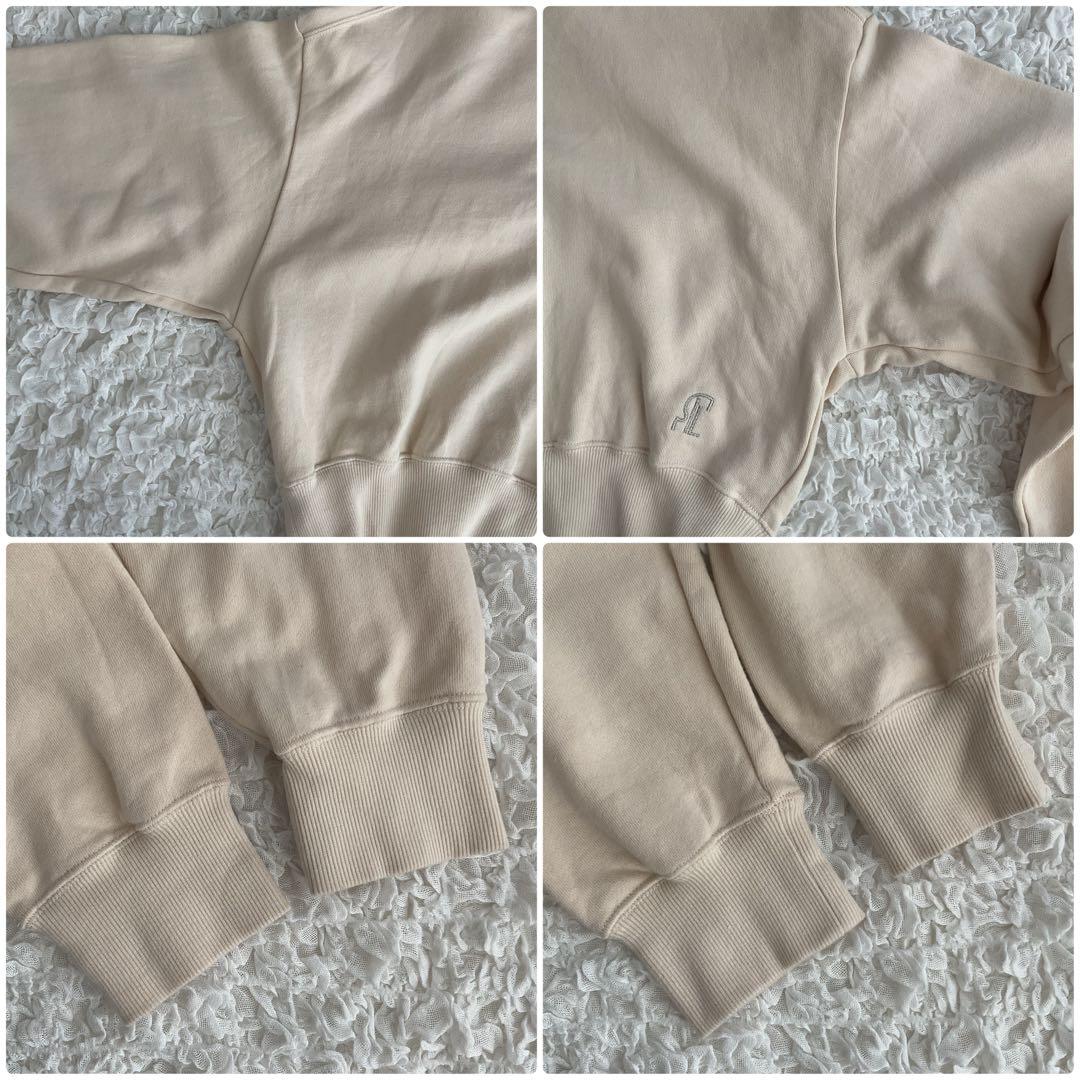 SKIN×EDIT.FOR LULU コラボ　クロップドスウェット ベージュ F