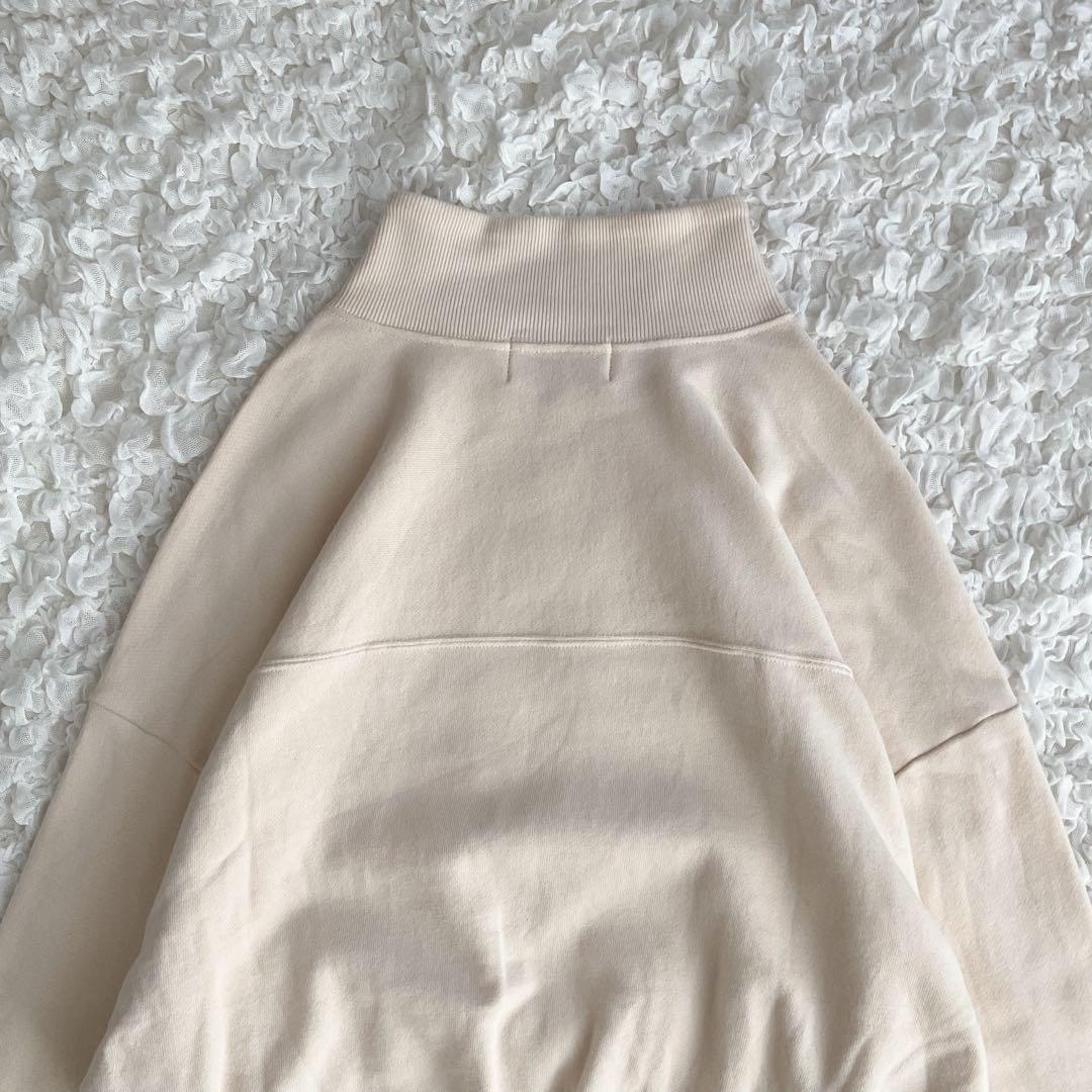 SKIN×EDIT.FOR LULU コラボ　クロップドスウェット ベージュ F