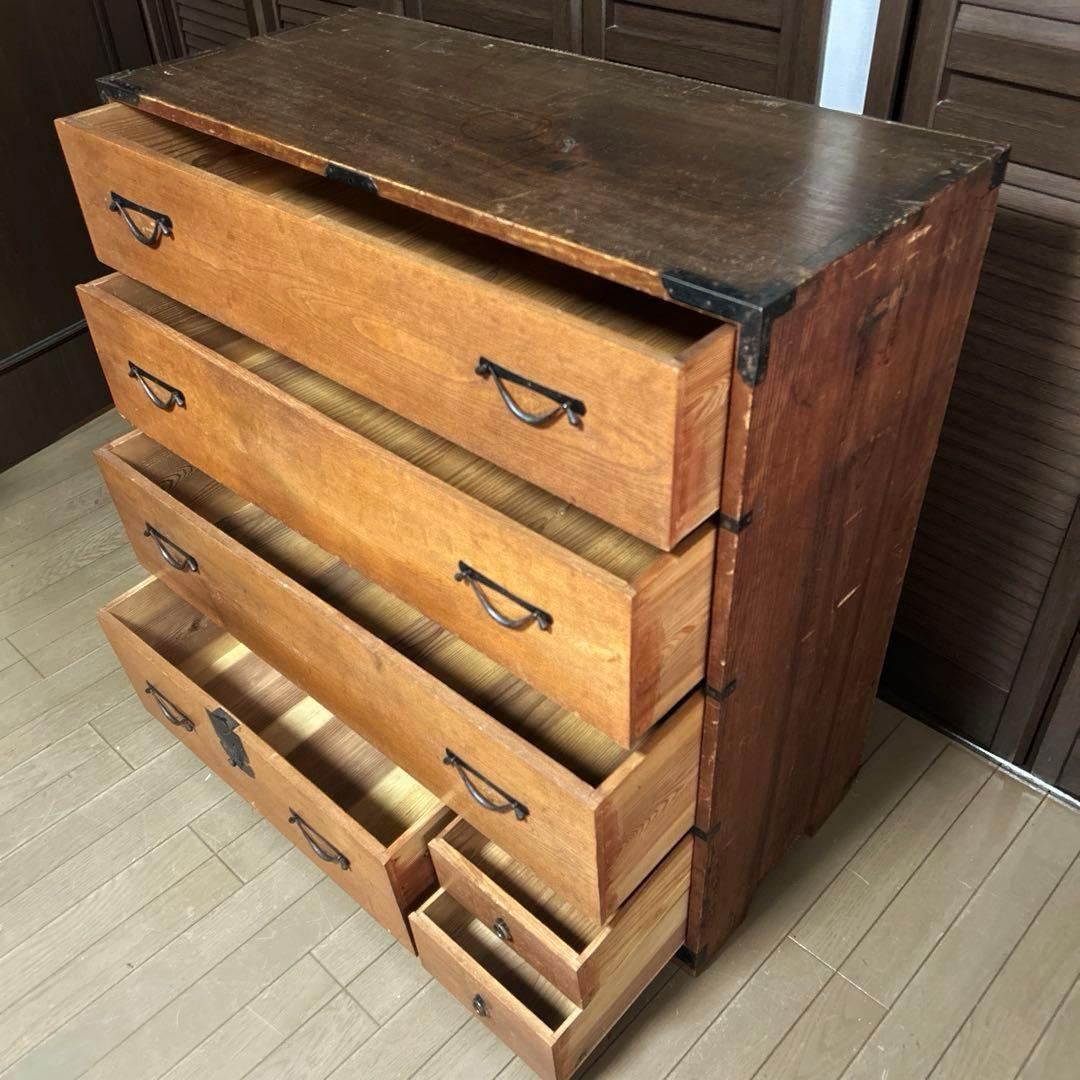 和ダンス　チェスト　和箪笥　アンティーク家具　レトロ　古物