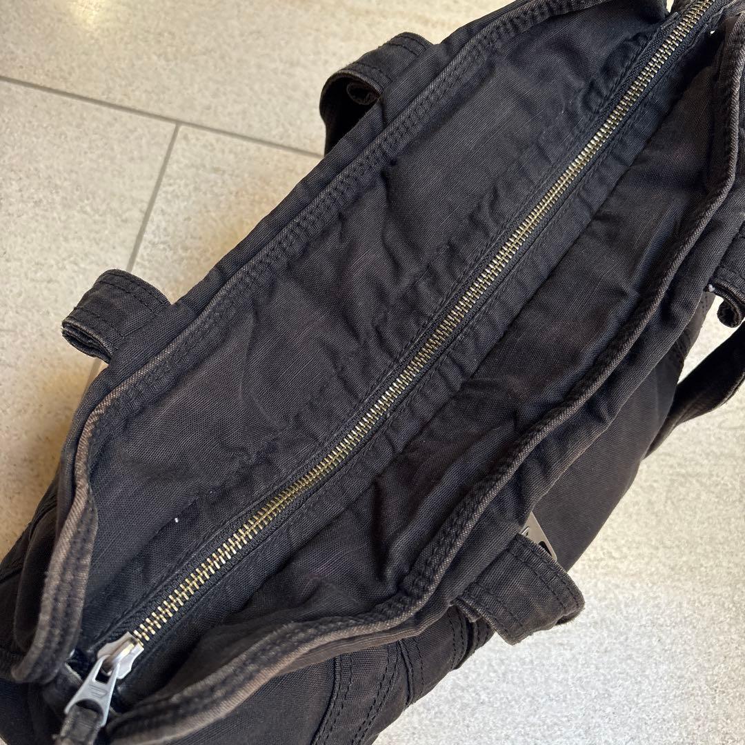 DIESEL ハンドバック トートバック　 メタルロゴ　黒