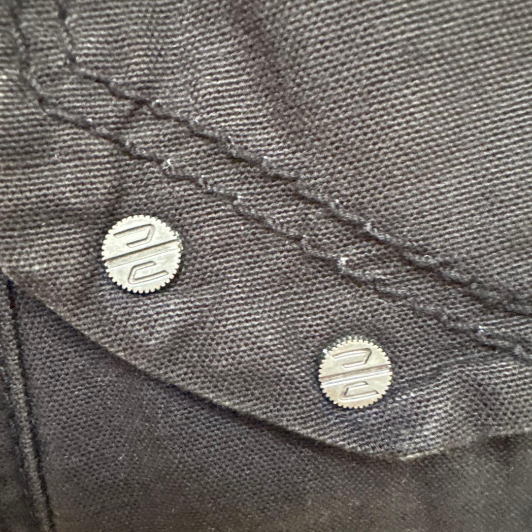 DIESEL ハンドバック トートバック　 メタルロゴ　黒