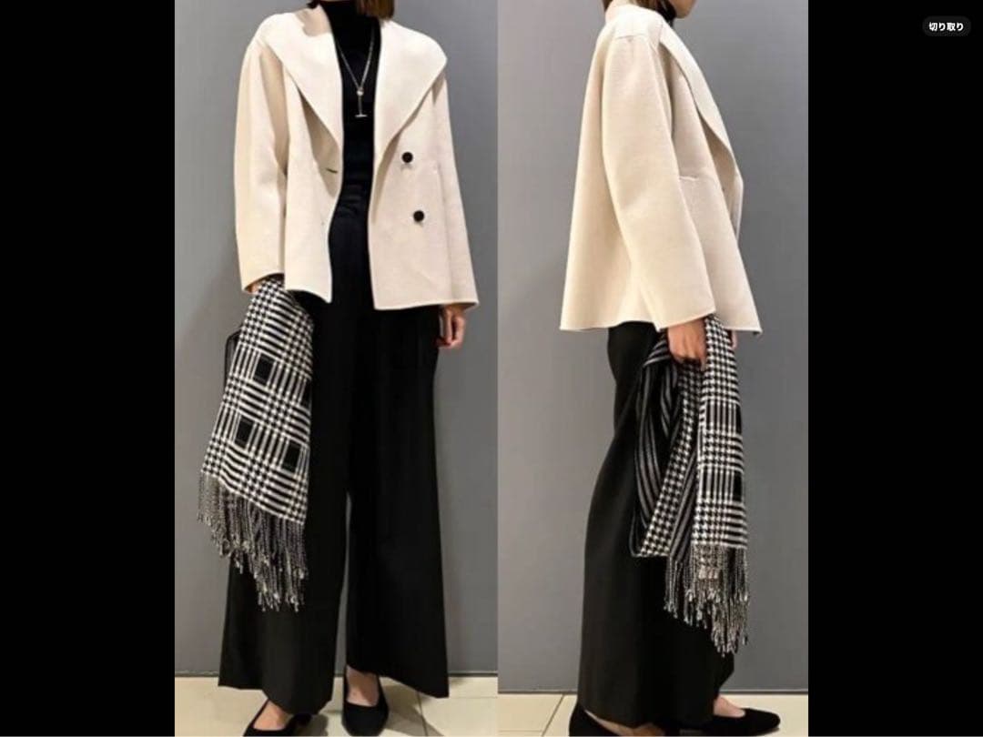 【新品.未使用】☆ICB カシミヤウールコート サイズ4(9号)55,000円