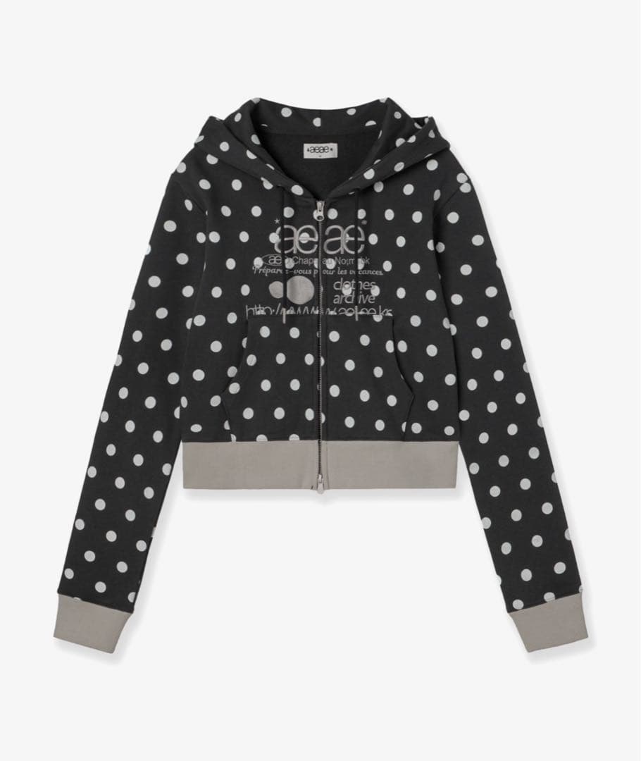 aeae パーカー 水玉