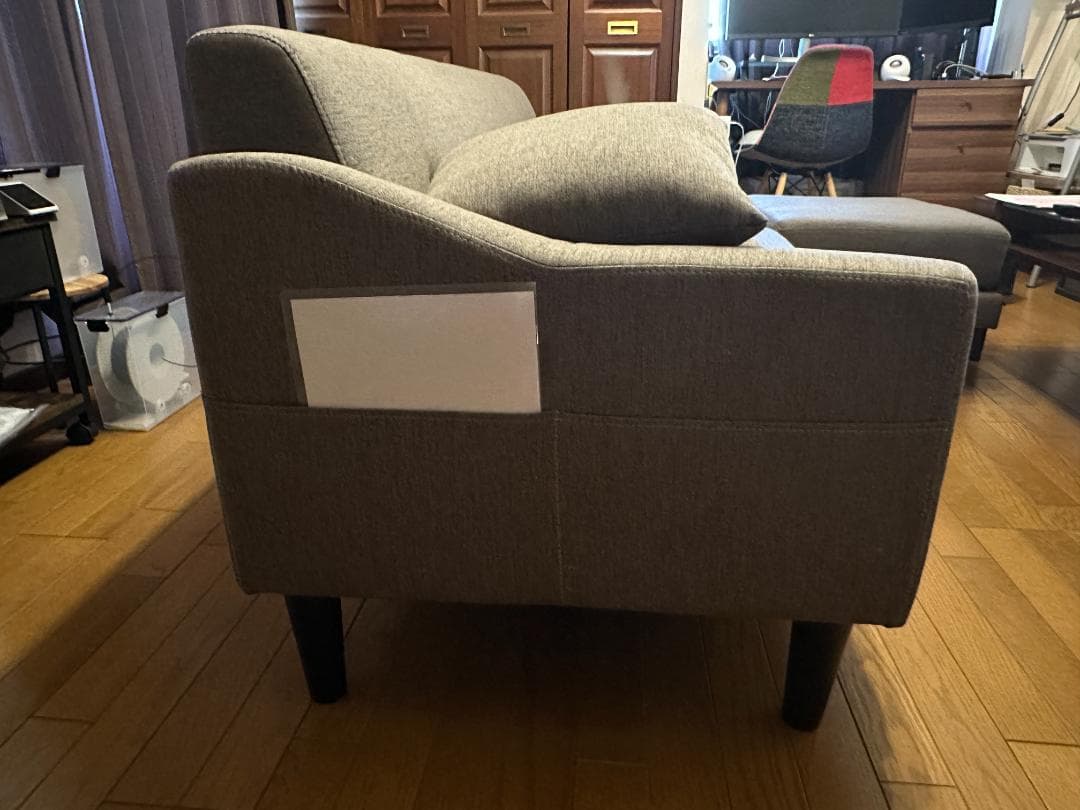 ソファ 3人掛け カウチソファ CCS-3S ライトブラウン