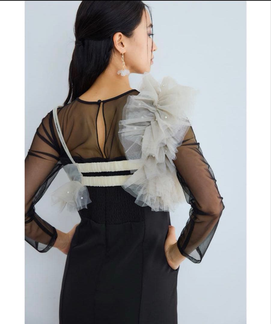 【美品】ANDRESDアンドレスド　Sサイズ　結婚式　お呼ばれドレス　ワンピース