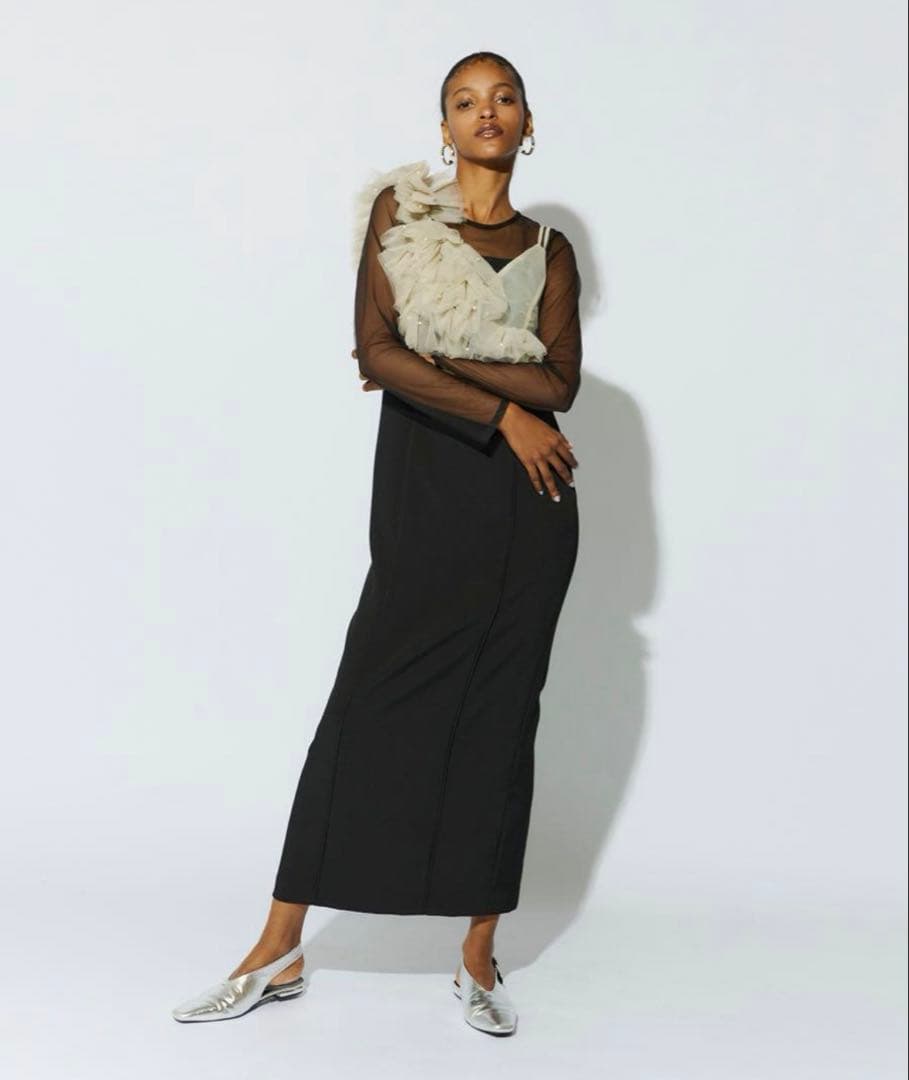 【美品】ANDRESDアンドレスド　Sサイズ　結婚式　お呼ばれドレス　ワンピース