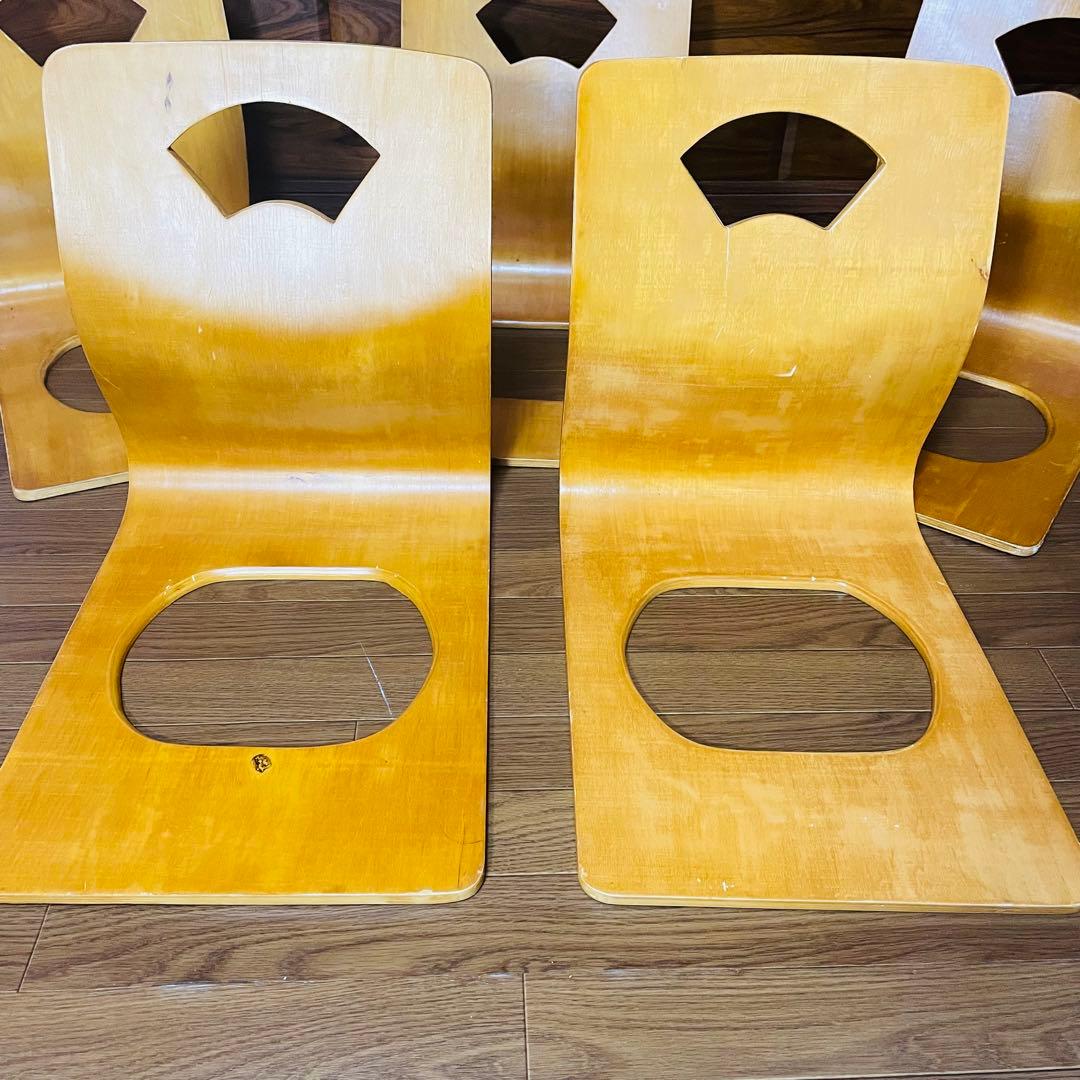 石橋✨️木製座椅子　曲げ座椅子　和座椅子 ナチュラル 　旅館座椅子