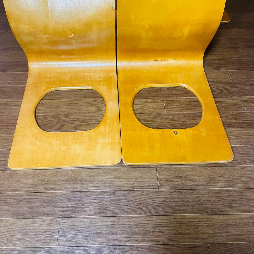 石橋✨️木製座椅子　曲げ座椅子　和座椅子 ナチュラル 　旅館座椅子