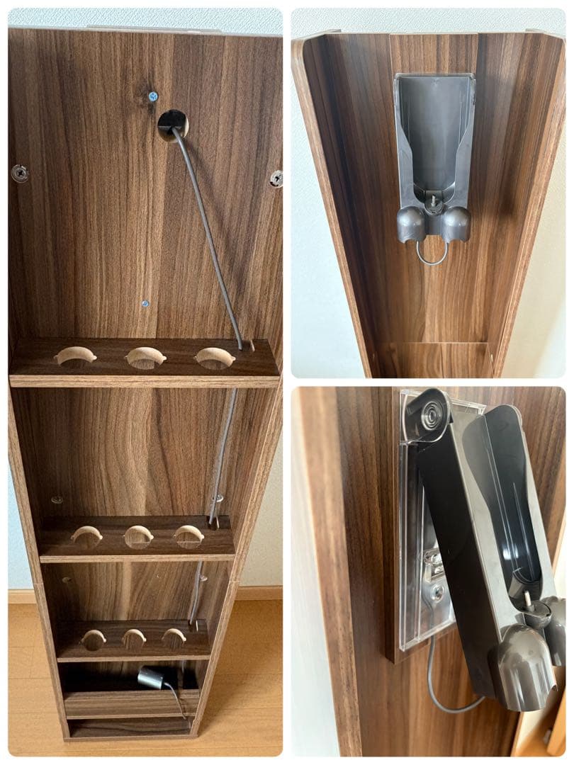 ダイソン専用　木製コードレスクリーナー　brown