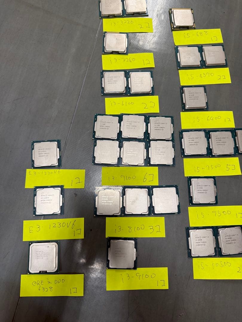 値下げ　お買い得セットCPU 30個i5 i3多数