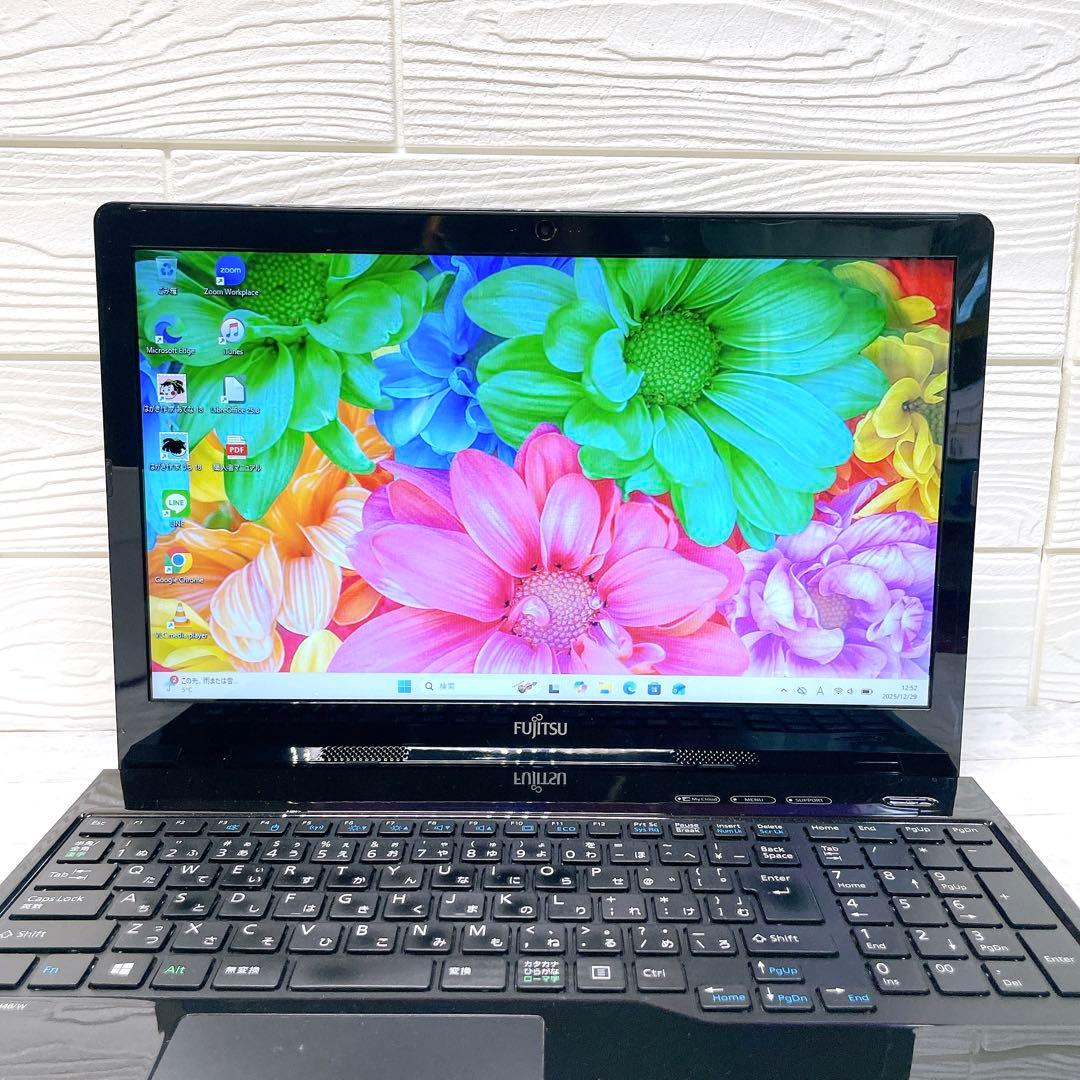 爆速✨大容量SSD500GB✨ Win11ノートパソコン カメラ オフィス