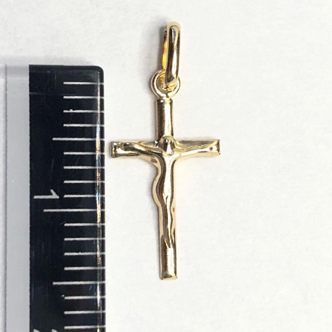 K18 クロス モチーフ ペンダント トップ 18金 イエローゴールド