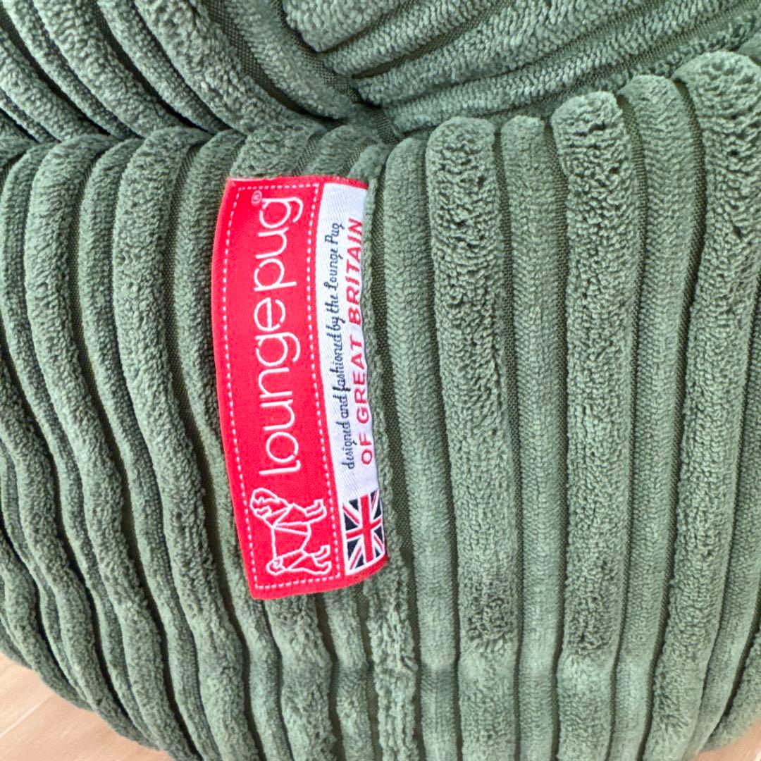 【取りに来れる方限定】lounge pug コーデュロイソファ オリーブグリーン