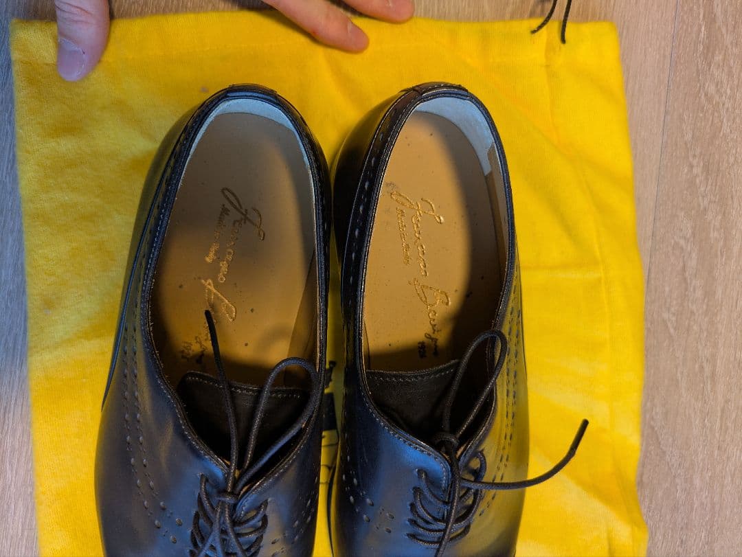 Francesco Benigno ブラックドレスシューズ