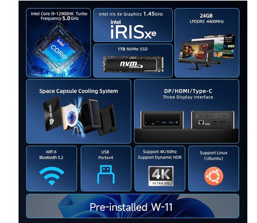 ミニPC BMAX B9Power Mini PC