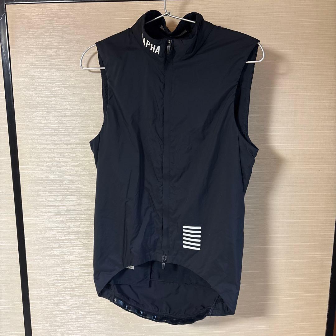 ラファ メンズ プロチーム インサレーティッド ジレ 黒系 Sサイズ