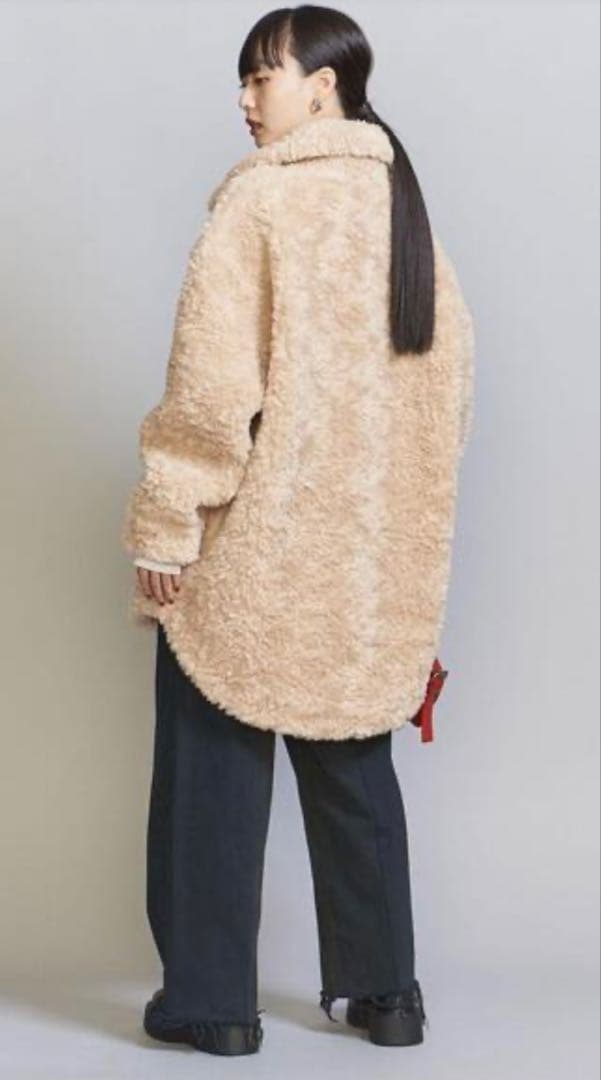 jakke AMY BISCUIT ファーコート