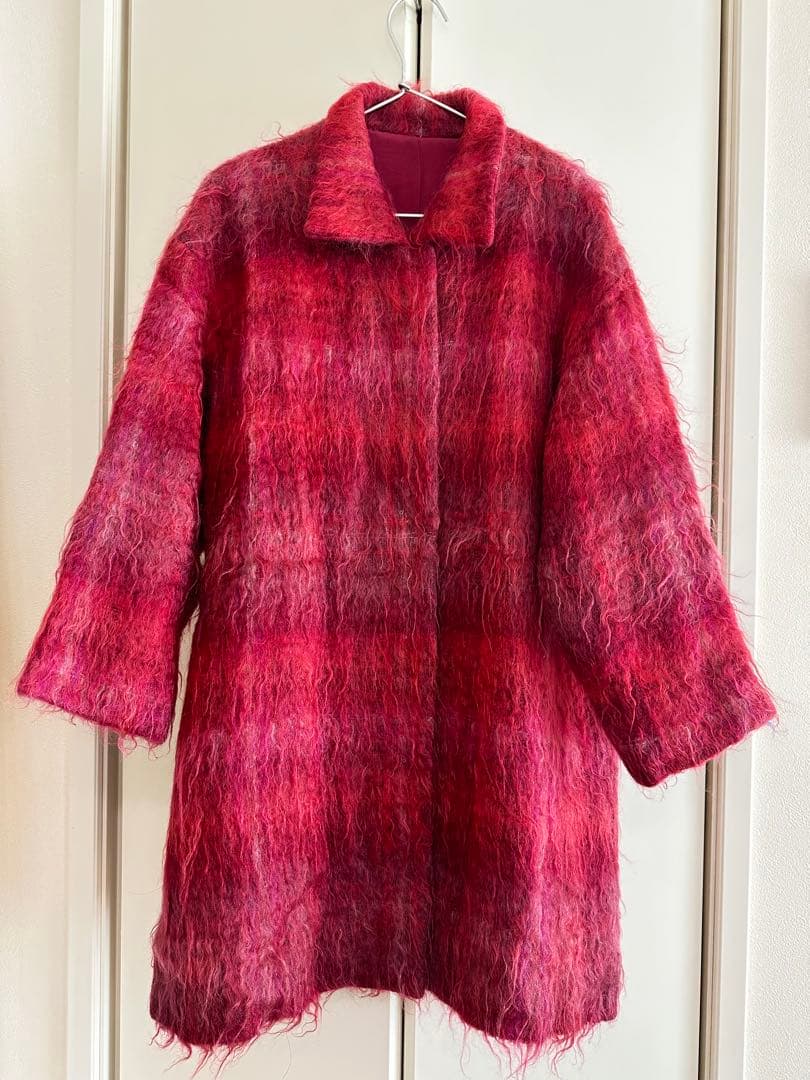 vintage モヘア　コート　アウター　古着コート　ジャケット