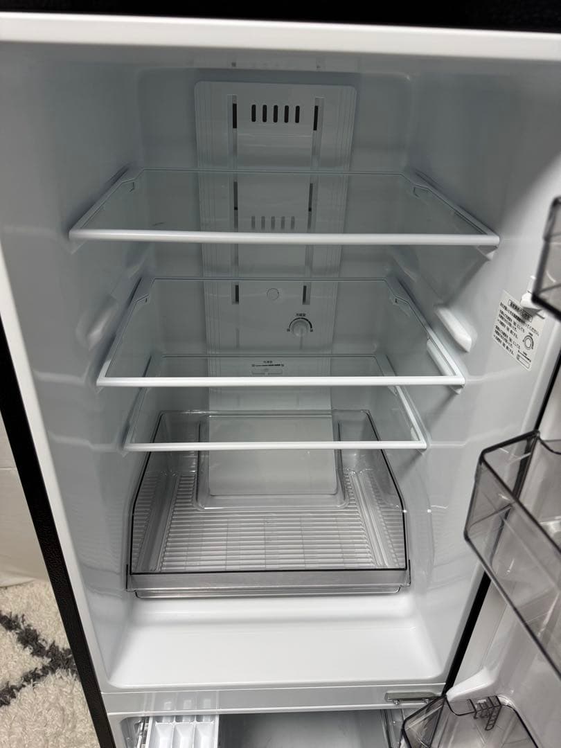 東芝GR-V15BS(K) 2ドア冷蔵庫 (153L右開き) セミマットブラック