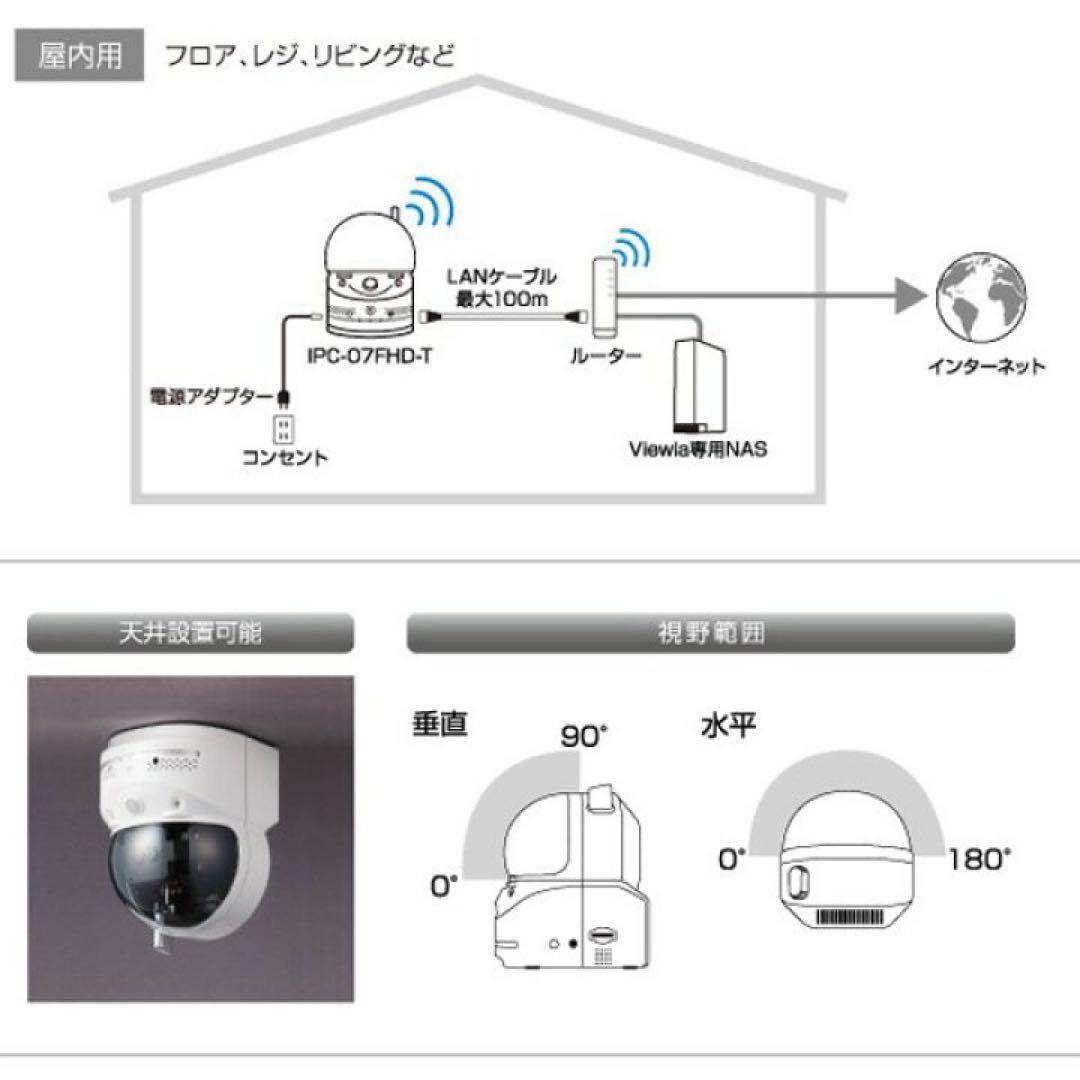 ❺ Solid Viewla IPC-07W フルHD 防犯カメラ スマホ対応